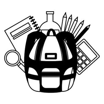 Back to school flat design イラスト素材