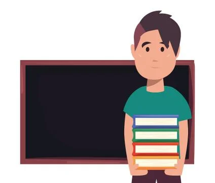 Back to school flat design Illustrazione stock