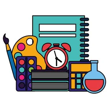Back to school flat design イラスト素材