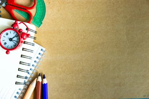 Back to school flat lay Stock Photos