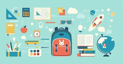 Back to school Stock Footage 114801155