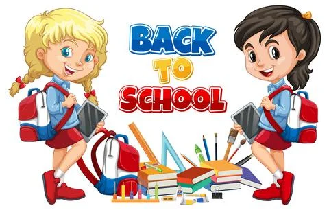 Back to School Fun Stock Illustration