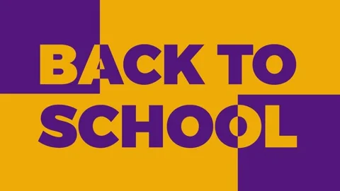 Back to school, graphic element. Flash banner design 4k animation. Stock Footage 254658170