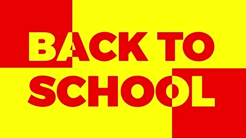 Back to school, graphic element. Flash banner design 4k animation. Stock Footage 283538638