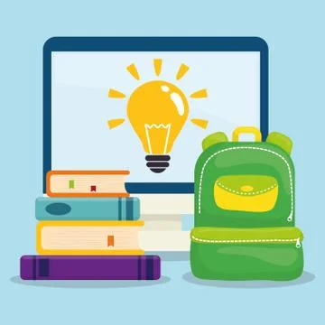 Back to school graphic Illustrazione stock