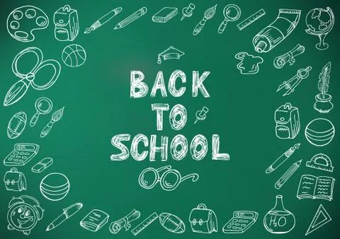 Back to school. Hand drawing イラスト素材