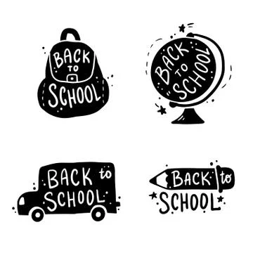 Back to School hand drawn Stock Illustration