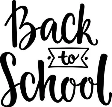 Back to school - hand writting sign for template. Vector stock illustration Stock Illustration