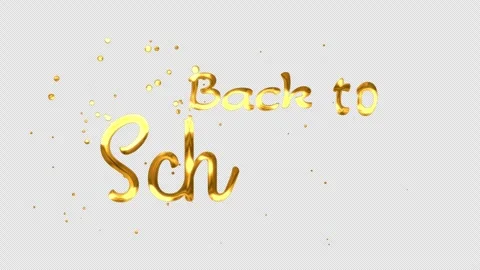 Back To School Handwriting Animation Mustard 4K Transparent Background Stock-Footage 342761871