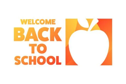 Back to School holiday concept. Template for background, banner, card, poster Stock Illustration