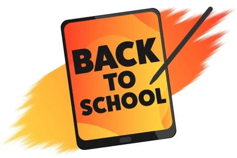 Back to School holiday concept. Template for background, banner, card, poster Stock Illustration