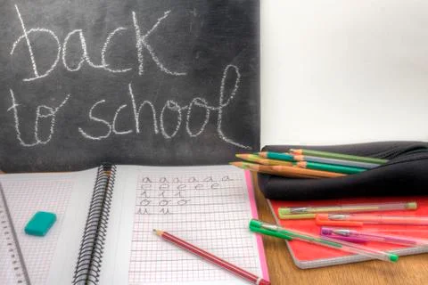 Back to school horizontal Stock Photos