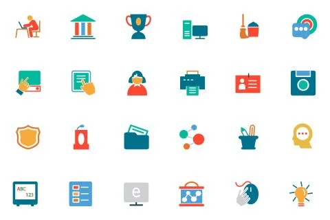 Back to School Icons Stock Illustration