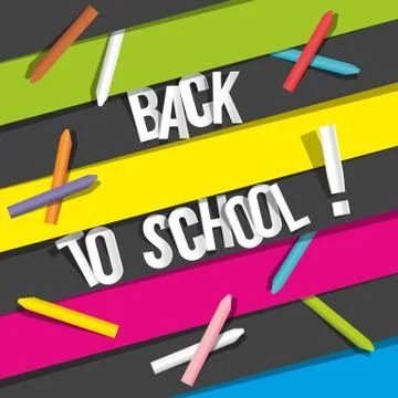Back To School Illustrazione stock