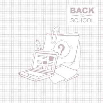 Back to school Illustrazione stock