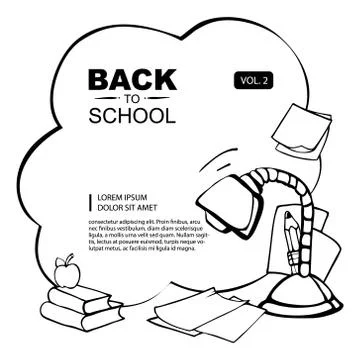 Back to school Ilustração Stock