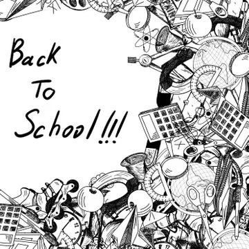 Back to school Illustrazione stock
