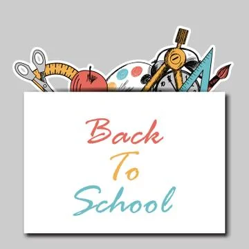 Back to school Illustrazione stock