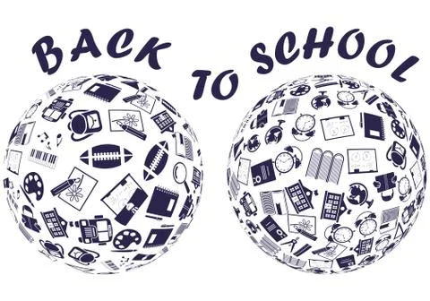 Back to school Illustrazione stock