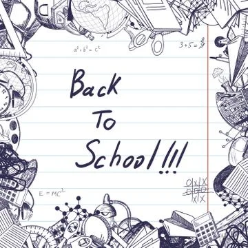 Back to school Illustrazione stock