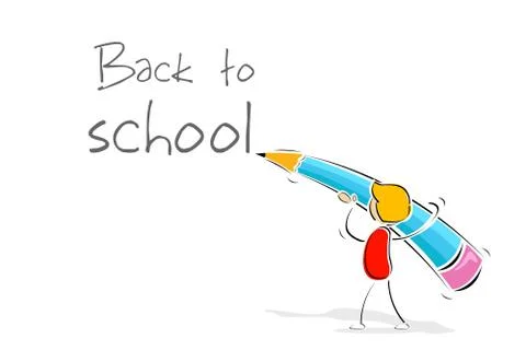 Back to school Illustrazione stock