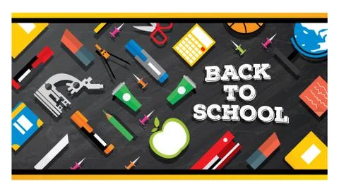 Back to school.  Stock Illustration