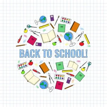 Back to school Stock-Illustration