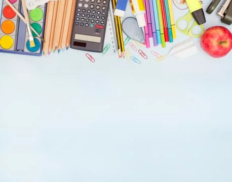 Back to school - illustration with copyspace Stock Illustration