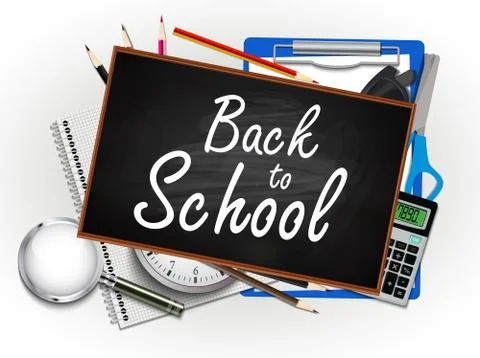 Back to school illustration Stock Illustration