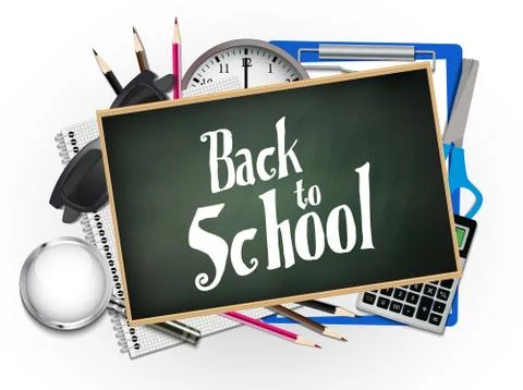 Back to school illustration Stock Illustration