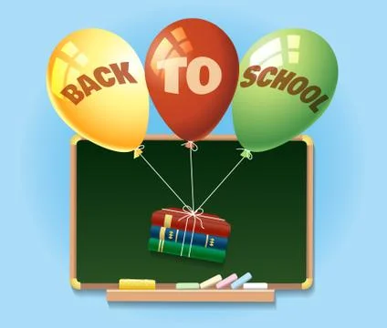 Back to school illustration Stock Illustration