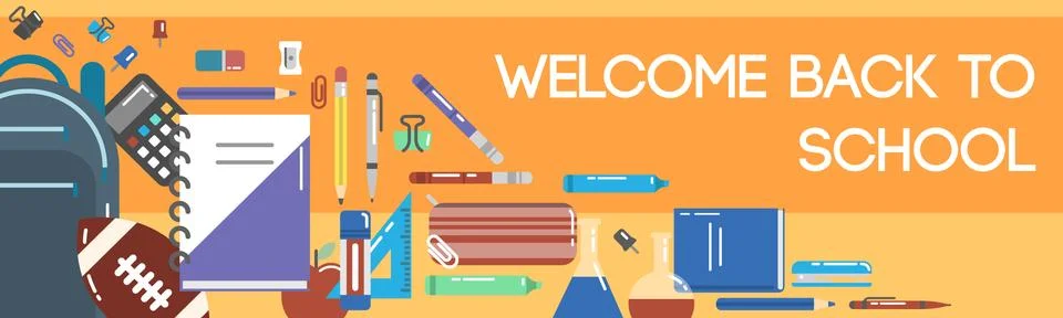 Back to school illustration Stock Illustration