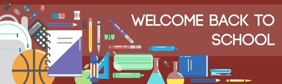 Back to school illustration Stock Illustration