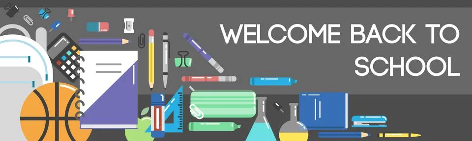 Back to school illustration Stock Illustration