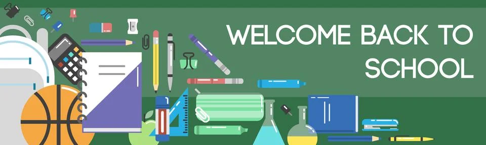 Back to school illustration Stock Illustration