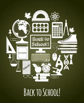 Back to school illustration Stock Illustration
