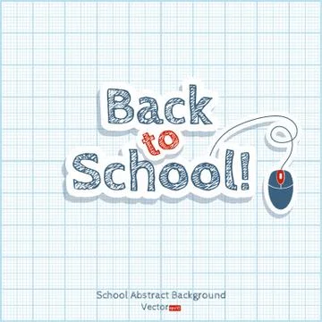 Back to school illustration Illustrazione stock