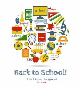 Back to school illustration Stock Illustration