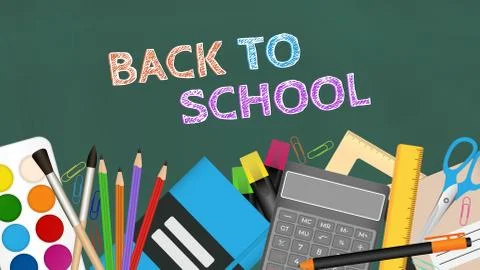 Back to school illustration Stock Illustration