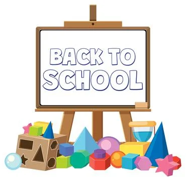 Back to School Illustration Ilustración de archivo