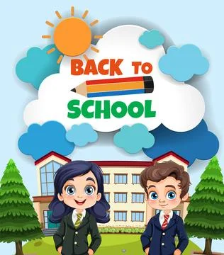 Back to School Illustration Ilustración de archivo
