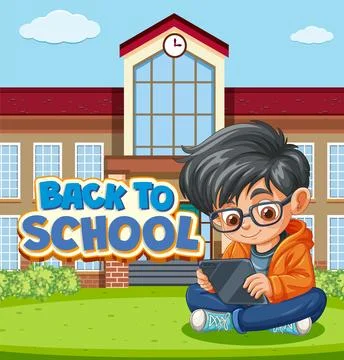 Back to School Illustration Ilustración de archivo