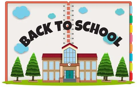 Back to School Illustration Ilustración de archivo