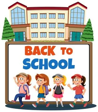 Back to School Illustration Ilustración de archivo