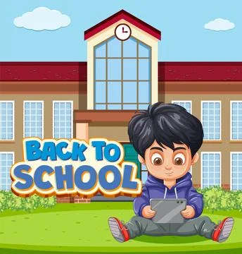 Back to School Illustration Ilustración de archivo