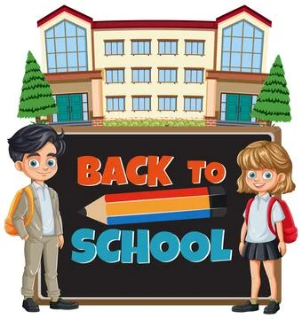 Back to School Illustration Ilustración de archivo