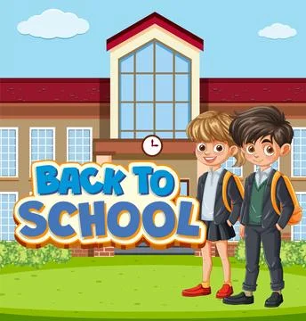 Back to School Illustration Ilustración de archivo