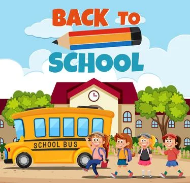Back to School Illustration Stock Illustration