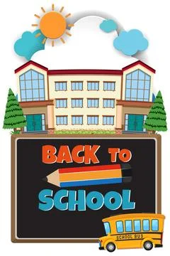 Back to School Illustration Ilustración de archivo