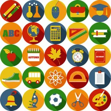 Back to school illustration seamless pattern of education Stock Illustration